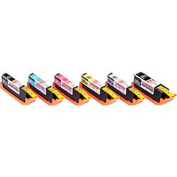 互換インクカートリッジ キヤノン BCI-380381XL 6色セット（ブラック/シアン/マゼンタ/イエロー/グレー/顔料ブラック） 使い切りタイプ CC-C380381XL6PK
