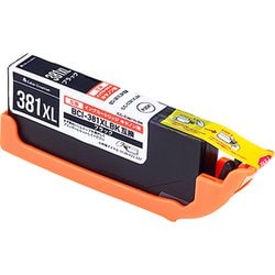 互換インクカートリッジ CANON （キヤノン） BCI-381XLBK 残量検知機能 PIXUS TS8430 TS6330 TR9530a TR8630a ブラック（染料） CC-C381XLBK