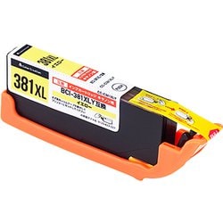 互換インクカートリッジ CANON （キヤノン） BCI-381XLY 残量検知機能 PIXUS TS8430 TS6330 TR9530a TR8630a イエロー（染料） CC-C381XLY