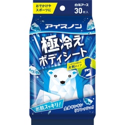 アイスノン 極冷えボディシート 30枚 汗拭き 大判 暑さ対策