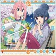 キャラクターグッズ ゆるキャン△ お花見キャンプ アクリル掛時計