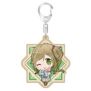 ゆるキャン△ てへぺろウッドキーホルダー あおいver. [キャラクターグッズ]