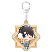 ゆるキャン△ てへぺろウッドキーホルダー 斎藤ver. [キャラクターグッズ]