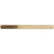 11803 [ストロングツール 木柄ワイヤーブラシ 3行 焼入鋼線 線径0.3mm]