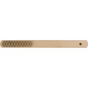 11808 [ストロングツール 木柄ワイヤーブラシ 4行 ステンレス線 線径0.3mm]