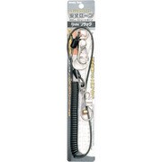14606 [ストロングツール 安全ロープ、ブラック 30cm/ストレート安全荷重:1kg以下]