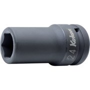 16301X-40 [コーケン 19mm差込 インパクト6角セミディープソケット(薄肉) 40mm]
