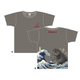 抜染Tシャツ 富嶽三十六景大怪獣ノ図 GY XXL [キャラクターグッズ]
