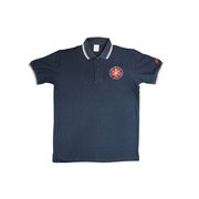 YG-65XLNV エンブレムポロシャツ(XL)ネイビー