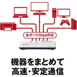 ヨドバシ.com - バッファロー BUFFALO LSW6-GT-5EPL/WH [Giga対応