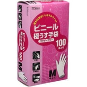 ビニール極うす手袋 100P M パウダーフリー