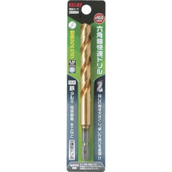 RELIEF 六角軸快速ドリル チタンコーティング 10.0mm 一体型 26894