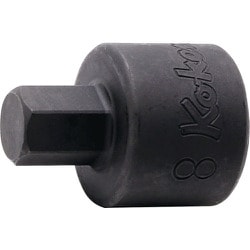 3012M.25-6 [コーケン ヘックスビットソケット 差込角9.5mm全長25mmサイズ6mm]