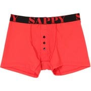 ボクサーパンツ D-315 リブ 赤 M