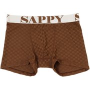ボクサーパンツ D-302 モザイク 茶 L
