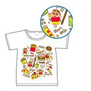 KYAP1636 Tシャツ クレヨンしんちゃん ハンバーガー キッズ100 [キャラクターグッズ]