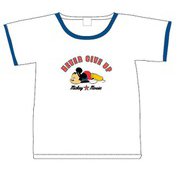 AWDS5791 ミッキーマウス/リンガーネック/Tシャツ M [キャラクターグッズ]