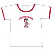 AWDS5793 ミニーマウス/リンガーネック/Tシャツ M [キャラクターグッズ]