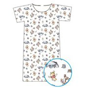 AWDS5779 くまのプーさん/パターン/ロングTシャツ [キャラクターグッズ]