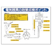 325-15 [ユニット 電気関係標識 電気器具の始業点… エコユニボード 450×600mm]