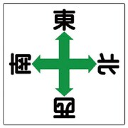 327-14 [ユニット 東西南北標識 エコユニボード 600×600mm]