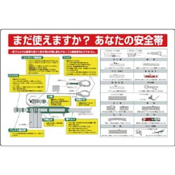 335-21A [ユニット 安全帯関係標識  まだ使えますか? エコユニボード 600×900]