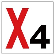 346-04 [ユニット 通り芯表示板 X4 エコユニボード 450×450mm]
