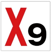 346-09 [ユニット 通り芯表示板 X9 エコユニボード 450×450mm]