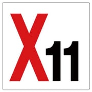 346-11 [ユニット 通り芯表示板 X11 エコユニボード 450×450mm]