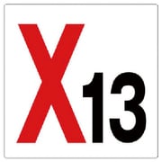 346-13 [ユニット 通り芯表示板 X13 エコユニボード 450×450mm]