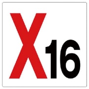 346-16 [ユニット 通り芯表示板 X16 エコユニボード 450×450mm]