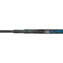 スガツネ工業 スライドレール 4670 ブラック仕様 セルフ&ソフトクロージング機構付 PAT （190-028-950） 1セット（2本入り） 4670-400BL