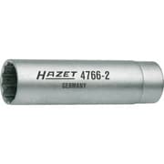 4766/2/1 [HAZET スパークプラグソケットレンチ(12角) 差込角9.5mm対辺14mm]