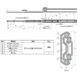 ヨドバシ.com - スガツネ工業 5302S-650 [スガツネ工業 ステンレス