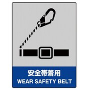 801-19 [ユニット JISHA安全標識 安全帯着用・5枚組・160X120]