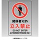 807-60B [ユニット 透明ステッカー(小) 関係者以外立入禁止]