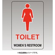 807-71B [ユニット 透明ステッカー(小) TOILET(女)]