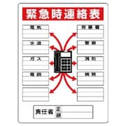 814-58 [ユニット 標識 緊急時連絡表]