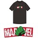 MV-ST16 BK M MARVEL Tシャツ [キャラクターグッズ]