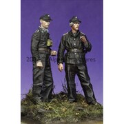 AM35047 武装SS 戦車兵下士官セット 大戦後期 [1/35スケール レジン製ミリタリーフィギュア]