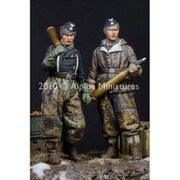 AM35107 武装親衛隊 パンタークルーセット 2体セット/4ヘッド付 [1/35スケール レジン製ミリタリーフィギュア]