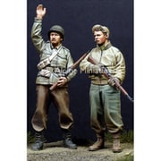 AM35110 WW2 アメリカ軍 歩兵セット 2体 [1/35スケール レジン製ミリタリーフィギュア]
