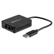 USB 2.0 - 光ファイバー変換アダプタ 100Base-FX 2芯SCコネクタ US100A20FXSC