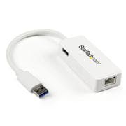 USB 3.0 ギガビット有線LAN変換アダプタ USB 3.0ポート×1 ホワイト USB31000SPTW