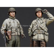 AM35186 WW2 米 歩兵 冬装 2体セット [1/35スケール レジン製ミリタリーフィギュア]