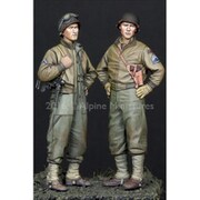 AM35219 WW2 米 第3機甲師団 乗員 2体セット [1/35スケール レジン製ミリタリーフィギュア]