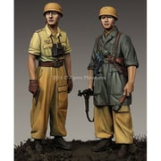 AM35222 WW2 独 イタリア戦線の第1降下猟兵師団 2体セット 熱帯軍装 [1/35スケール レジン製ミリタリーフィギュア]