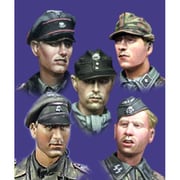 H005 武装親衛隊戦車クルーヘッドセット #1 [1/35スケール レジン製ミリタリーフィギュアヘッドシリーズ]