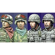 H007 現用アメリカ歩兵ヘッドセット [1/35スケール レジン製ミリタリーフィギュアヘッドシリーズ]