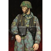 AM16033 WW2 独 第12武装親衛隊装甲師団 HJ 機銃手 [1/16スケール レジン製ミリタリーフィギュア]